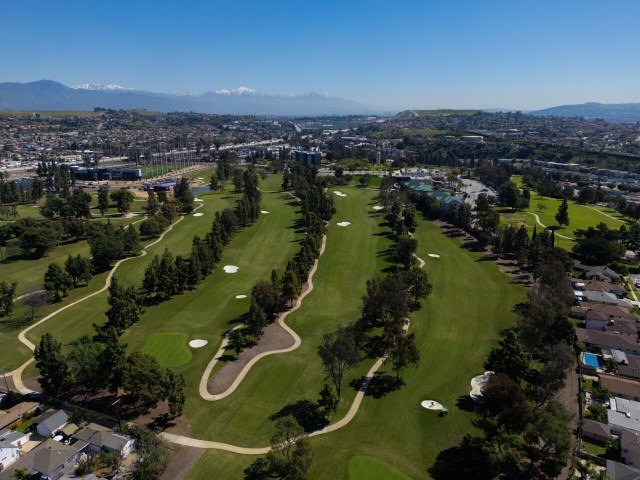 Bird's Eye View of golf course 